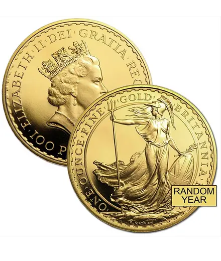 British Britannia, Queen Elizabeth II - 1 Troy Oz, .9999 Pure Gold