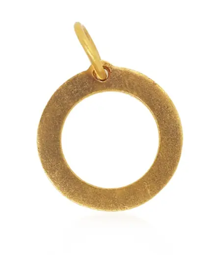 Gold Charm - Eternity **Matte Finish** - 6 Grams, 24K Pure