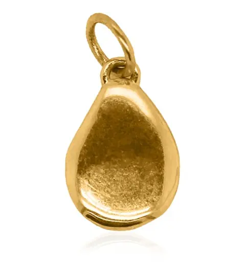 Gold Charm - Golden Delicious Pear **Polished Finish** - 7.8 Grams, 24K Pure
