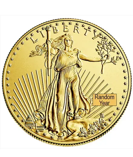 1/2 Oz American Gold Eagle Coin, Old Style (Dates Our Choice)